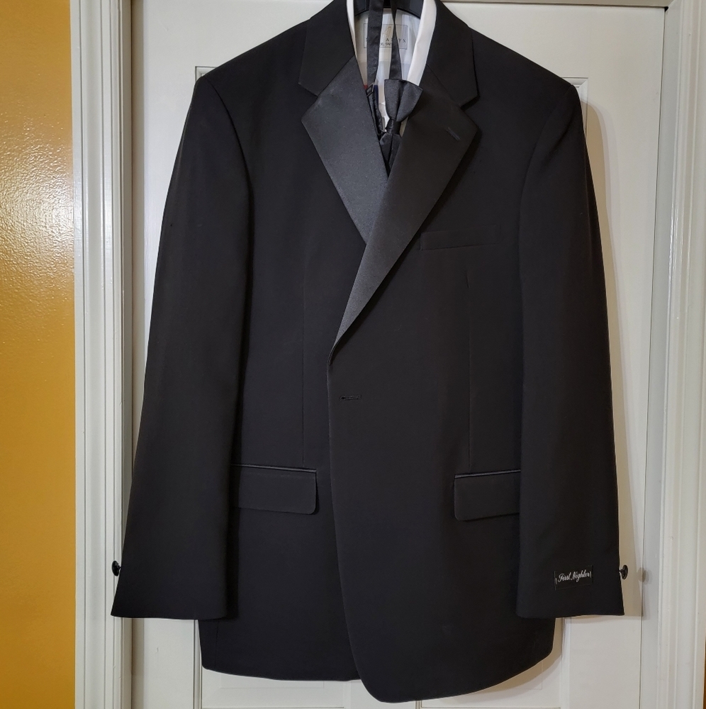 Nwt 5-Piece Formal Complete Tux Tuxedo - 46l/39-4… - image 1